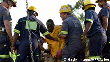 Südafrika Unfall in Goldmine 