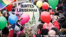 Deutschland Demonstration für Weltoffenheit in Cottbus