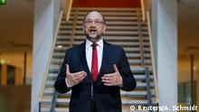 Martin Schulz bei den Koalitionsverhandlungen zwischen SPD und Union