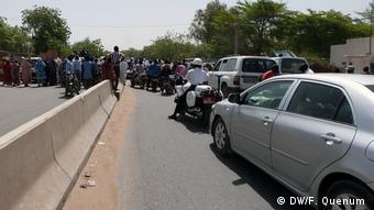 Tschad Proteste in Ndjamena (DW/F. Quenum )