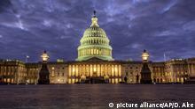 Washington Kongressgebäude bei Nacht