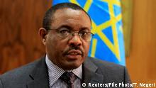 Äthiopischer Premierminister Hailemariam Desalegn beim Interview mit Reuters in Addis Ababa