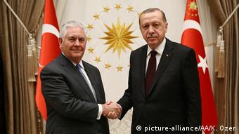Türkei Ankara US Außenminister Tillerson und Erdogan