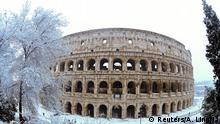 Italien Winter & Schnee in Rom | Kolosseum