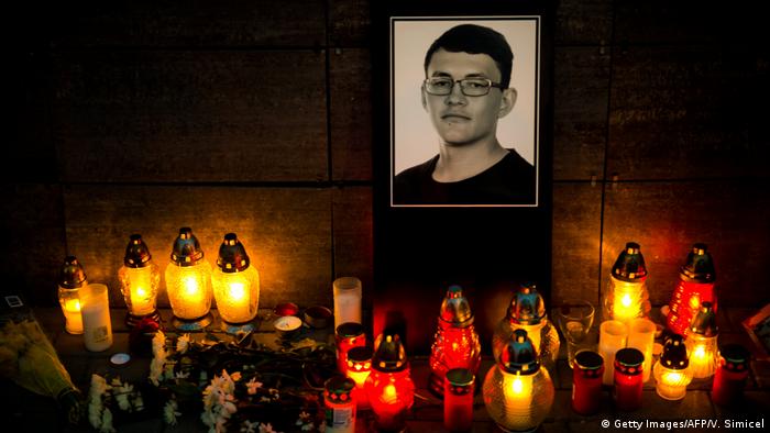 Slowakei Mord an den Journalisten Jan Kuciak Trauer (Getty Images/AFP/V. Simicel)