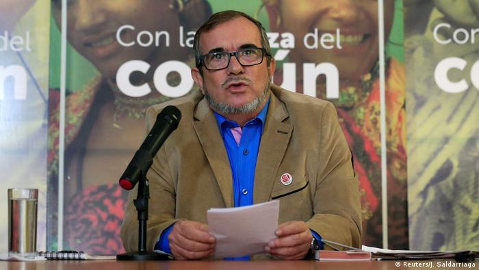 Kolumbien PK Rodrigo Londoño in Bogota (Reuters/J. Saldarriaga)