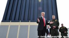Trump begutachtet Mauer-Prototypen in Kalifornien