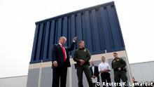 Bildergalerie Trump besichtigt Mauer-Prototypen