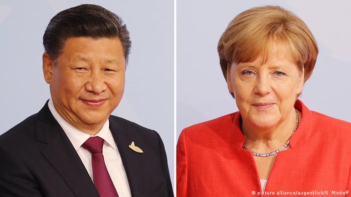 Angela Merkel and Xi Jinping (picture alliance/augenklick/S. Minkoff)