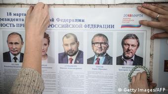 Wahlen Russland 2018 - Wahlstation - Kandidatenliste (Getty Images/AFP)