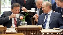 Russland 2005 Bundeskanzler Gerhard Schröder & Wladimir Putin, Präsident