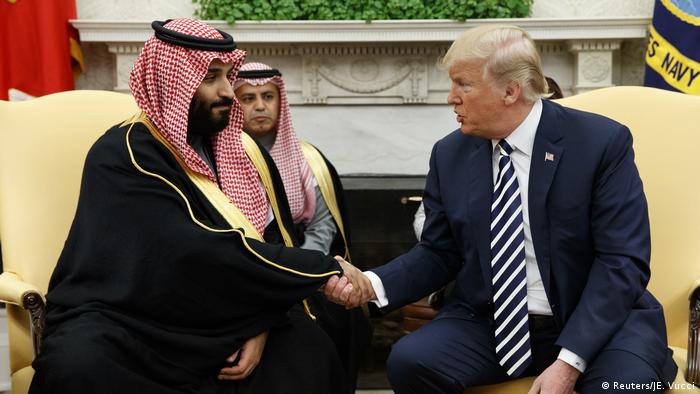 USA Mohammed bin Salman, Kronprinz Saudi-Arabien & Donald Trump in Washington (Reuters/JE. Vucci)