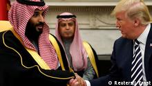 USA Mohammed bin Salman, Kronprinz Saudi-Arabien & Donald Trump in Washington