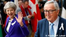 Belgien EU-Gipfel - Juncker und May