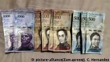 Venezuela Geldscheine Währung