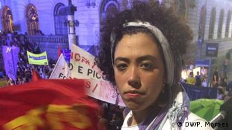 Brasilien Rio de Janeiro - Demo gegen die Ermordung von der Lokalpolitikerin Marielle Franco