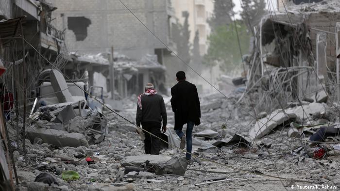 Syrien Afrin Zerstörtes Stadtzentrum (Reuters/K. Ashawi)
