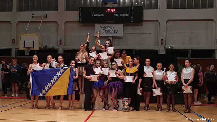 Bosnien Tanzmannschaft bei der Europameisterschaft (Dance Club Aster)