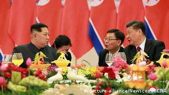 China Kim Jong Un, Nordkorea bei Präsident Xi Jinping in Peking (picture-alliance/Newscom/KCNA)