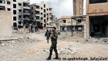 Syrien Syrische Soldaten in Ost-Ghuta