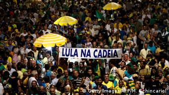 Protesta contra Lula da Silva.