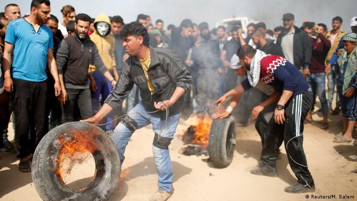 Proteste im Gazastreifen (Reuters/M. Salem)
