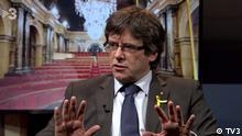 Screenshot TV3 - Interview mit Carles Puigdemont