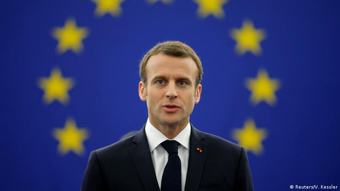 Frankreich Rede Macron vor dem Europaparlament (Reuters/V. Kessler)