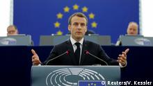 Frankreich Rede Macron vor dem Europaparlament
