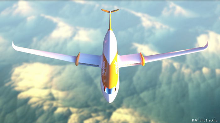 Avião modelo da Easyjet com propulsão elétrica