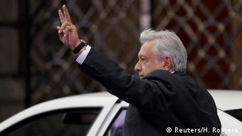 Mexiko Präsidentschaftskandidatendebatte Andres Manuel Lopez Obrador (Reuters/H. Romero)