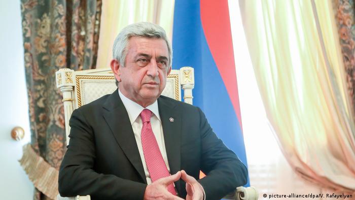 Armenischer Präsident Sersch Sargsjan (picture-alliance/dpa/V. Rafayelyan)