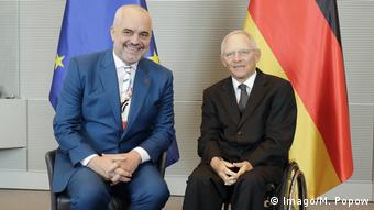 Berlin Edi Rama, Premierminister Albanien & Bundestagspräsident Wolfgang Schäuble (Imago/M. Popow)
