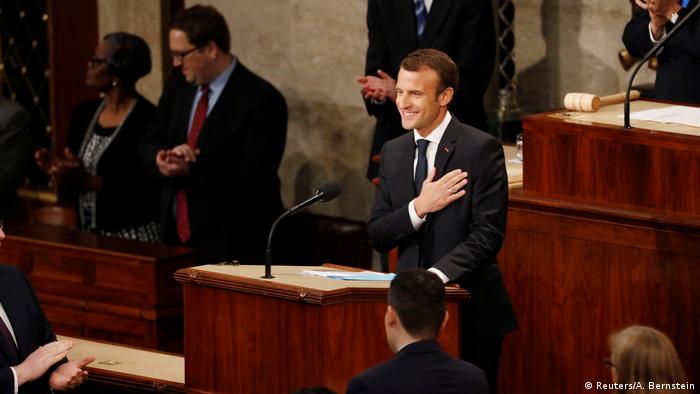 USA Capitol Hill in Washington | Emmanuel Macron, Präsident Frankreich (Reuters/A. Bernstein)