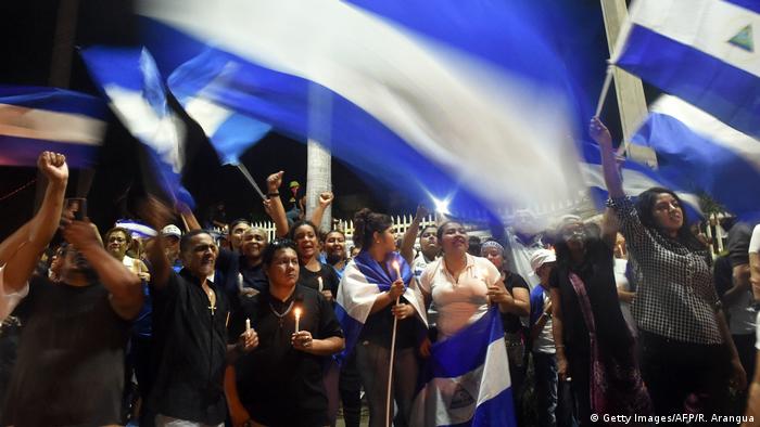 Nicaragua Proteste Marsch für den Frieden (Getty Images/AFP/R. Arangua)