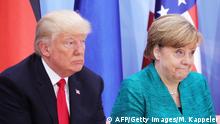 Bundeskanzlerin Merkel mit US-Präsident Trump