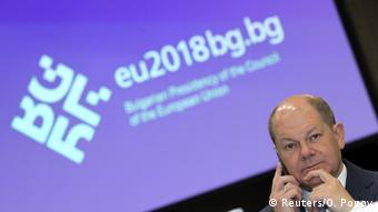 Bulgarien Treffen EU-Finanzminister in Sofia | Olaf Scholz, Deutschland (Reuters/O. Popov)