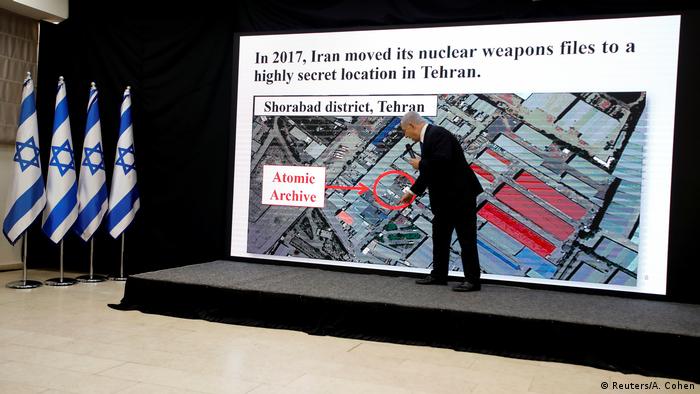 Netanyahu mostra para onde Irã supostamente teria levado seus arquivos nucleares