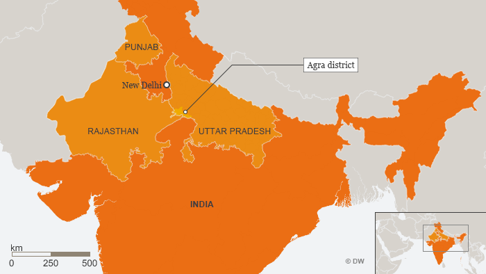 Map of Uttar Pradesh Rajasthan Punjab ENG