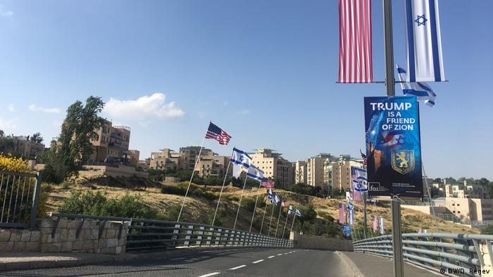 Jerusalem Straße zur neuen US-Botschaft (DW/D. Regev)