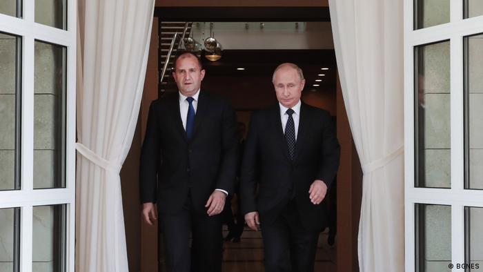 Präsident Rumen Radev und Rußlands Präsident Vladimir Putin in Sochi (BGNES)