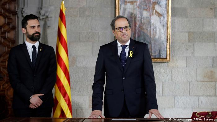 Spanien Katalonien Politik Quim Torra (Getty Images/AFP/A. Estevez)