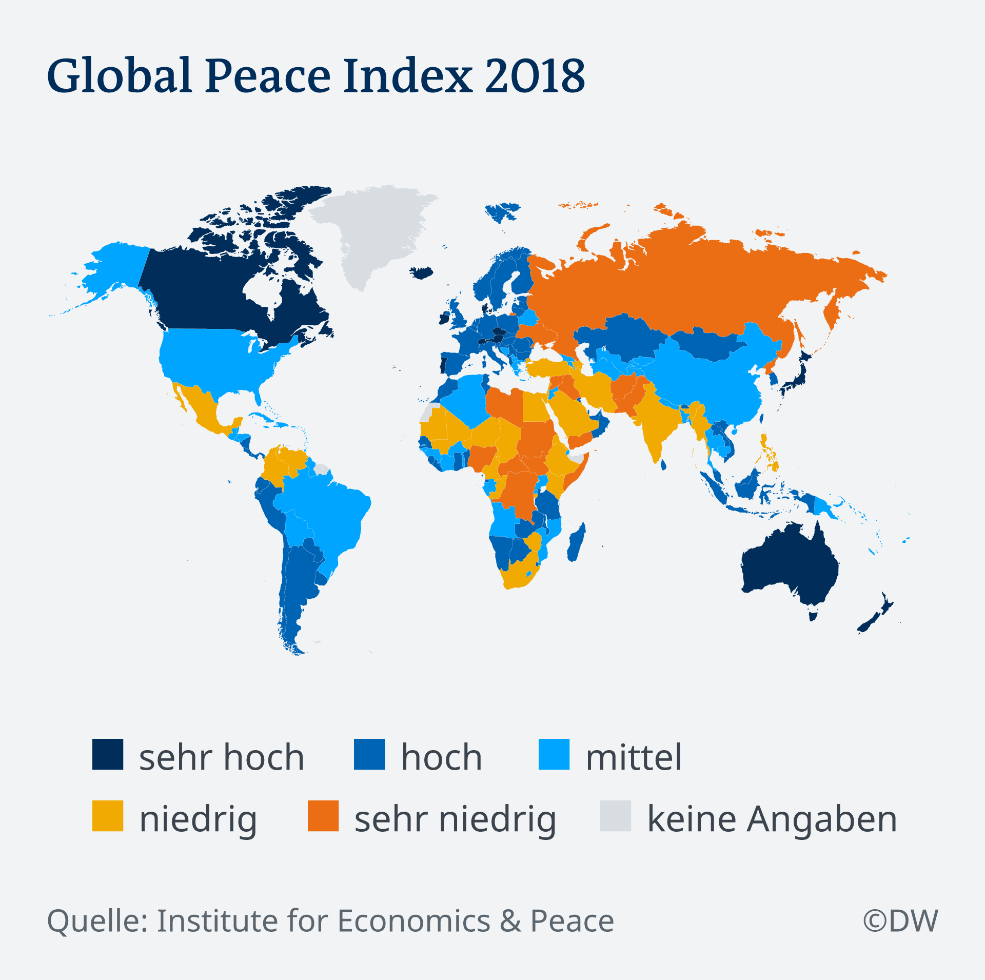 Infografik Global Peace Index 2018 DE