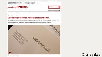 Screenshot Karriere Spiegel (spiegel.de)