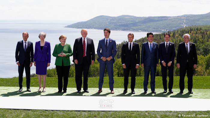 G7 Gipfel in Kanada Familienfoto (Reuters/Y. Herman)