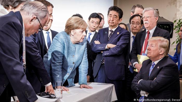 G7 Gipfel Kanada Merkel vs Trump (Reuters/Bundesregierung/J. Denzel)