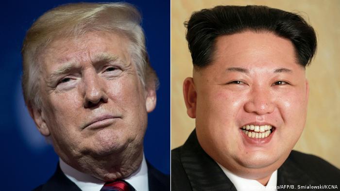 Bildkombo Donald Trump Kim Jong-Un (Getty Images/AFP/B. Smialowski/KCNA)