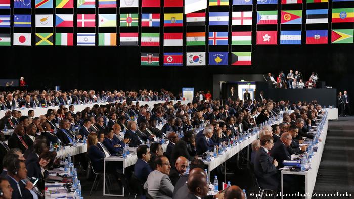 Congreso de FIFA en Moscú.