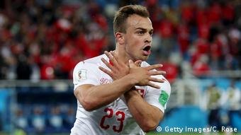 Russland WM 2018 l Serbien vs Schweiz – 1:2 Tor Xherdan Shaqiri (Getty Images/C. Rose)