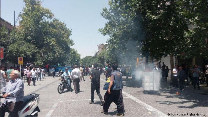 Iran Teheran Proteste und Streik (IranHumanRightsMonitor)